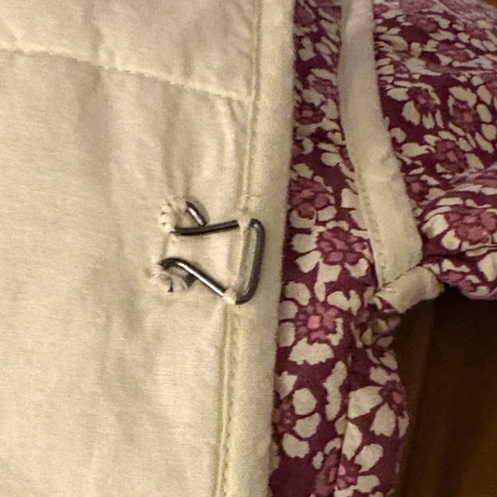 Free People Floral Teddy Jacket in Burgundy and Cream - Picture 4 of 4